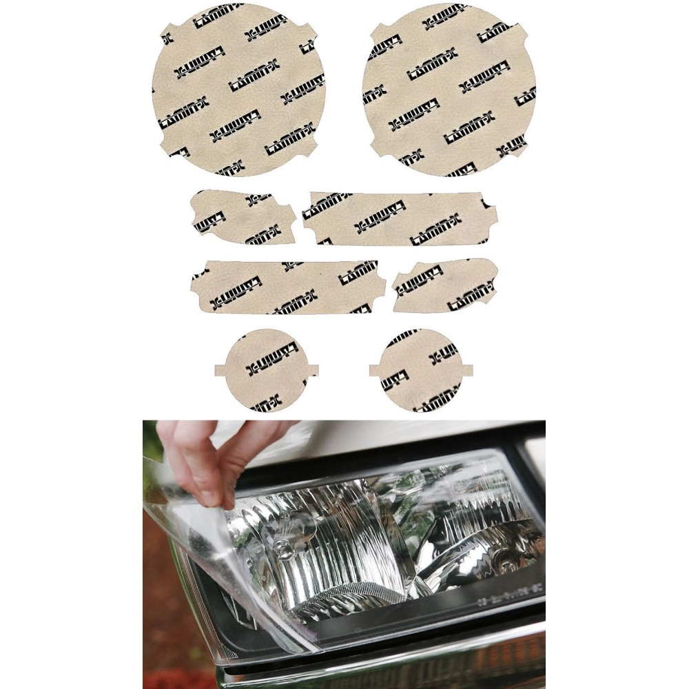 Lamin-X J024 - 2018-2023 Jeep Wrangler JL Rubicon Headlight & Fog Light Covers