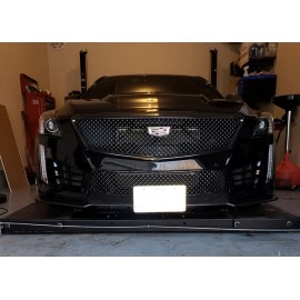 STO N SHO SNS162 - Quick Release License Plate Bracket For 2016-2019 Cadillac CTS-V with Carbon Fiber Spoiler