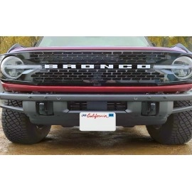 STO N SHO SNS289b - Quick Release License Plate Bracket For 2021-2024 Ford Bronco with HD Modular Bumper and Adaptive Cruise Control