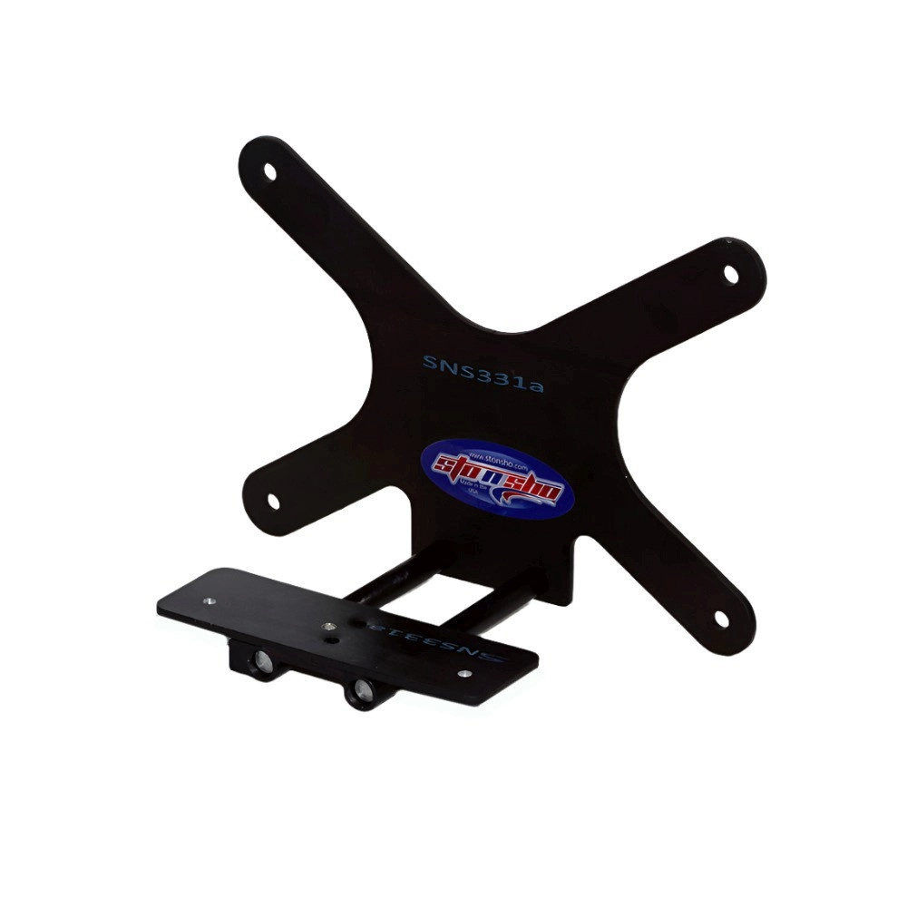 STO N SHO SNS331a - Quick Release License Plate Bracket For 2022-2025 Cadillac CT4-V Blackwing w/ carbon fiber splitter