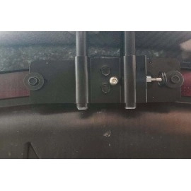 STO N SHO SNS344a - Quick Release License Plate Bracket For 2023-2025 Cadillac CT5-V Blackwing with carbon fiber splitter