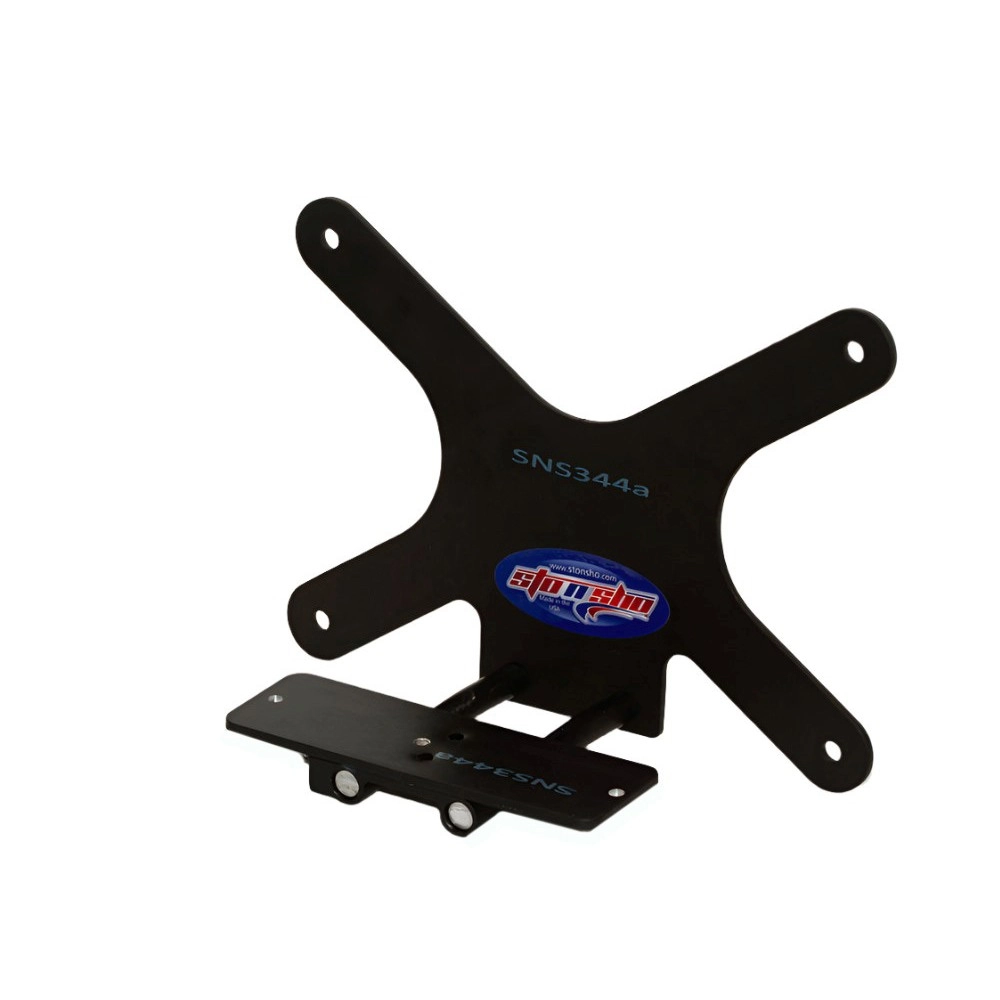 STO N SHO SNS344a - Quick Release License Plate Bracket For 2023-2025 Cadillac CT5-V Blackwing with carbon fiber splitter