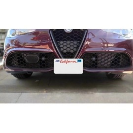 STO N SHO SNS371 - Quick Release License Plate Bracket For 2019-2023 Alfa Romeo Giulia except Quadrifoglio.