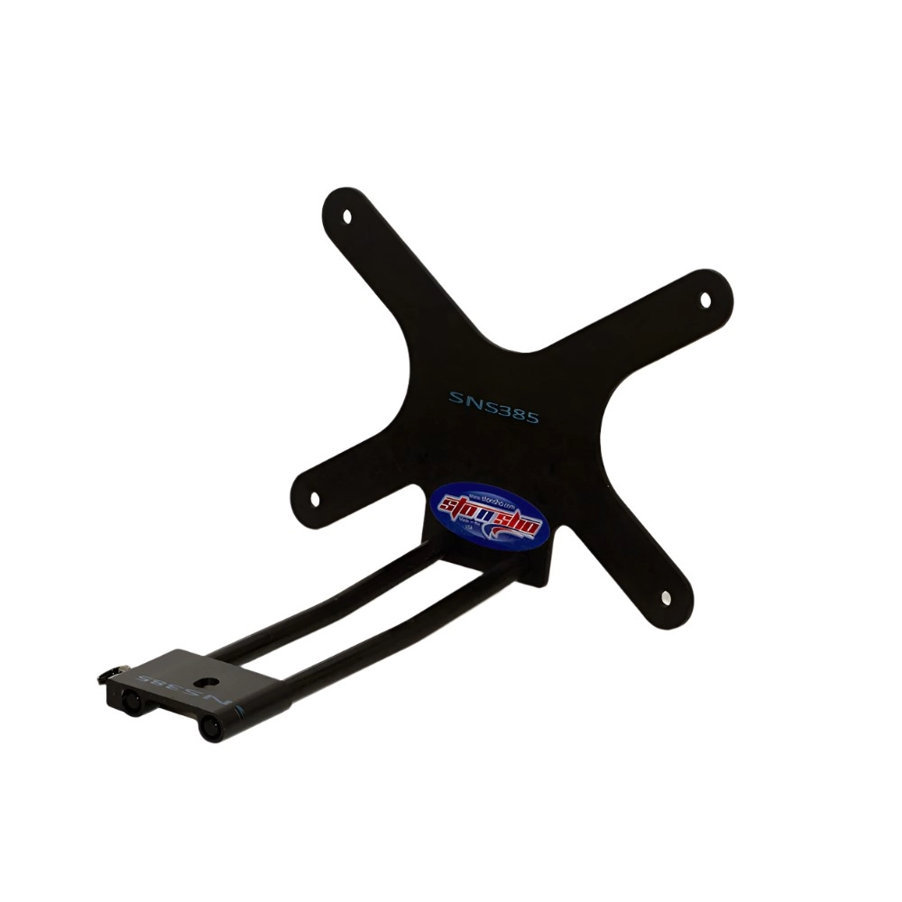 STO N SHO SNS385 - Quick Release License Plate Bracket For 2023-2024 Jeep Wrangler with Factory Warn Winch.